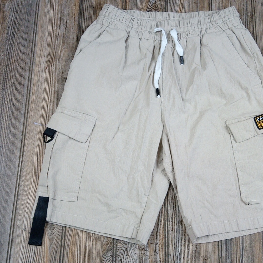 Causal Collection Tan Khaki Cargo Shorts - Picture 2 of 9